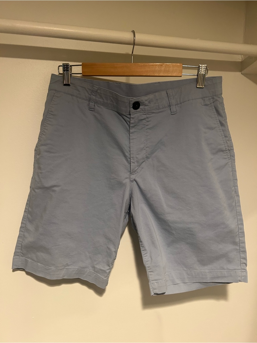 Faherty Light Blue Men's Flat Front Shorts